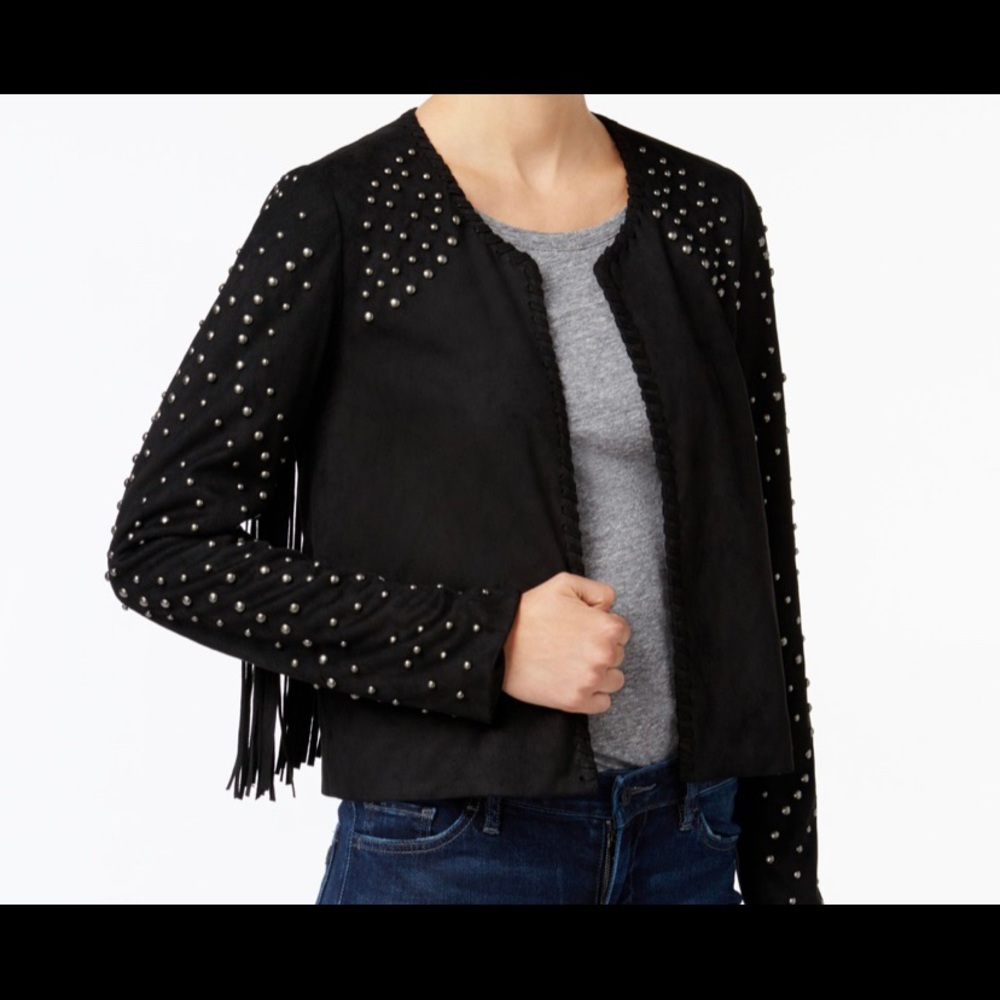 William Rast suede fringe jacket